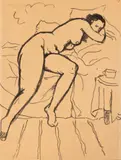 Nicolae Tonitza, Nud, anii '20, tuș pe hârtie