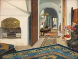 George Catargi, Interior boieresc, anii '20, ulei pe placaj