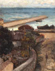 Samuel Mützner, Balcic, anii '30, ulei pe carton