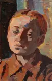 Lola Schmierer Roth, Melancolie, anii '40, ulei pe carton subțire