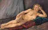 Carol Hübner, Modelul, 1939, ulei pe placaj