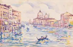 Nicolae Dărăscu, Peisaj din Veneția, 1913, acuarelă pe hârtie