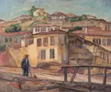 Hrandt Avachian, Amiază la Balcic, 1930, ulei pe carton