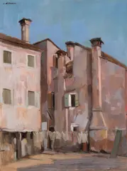 Constantin Artachino, Vedere din Chioggia, anii '30, ulei pe pânză