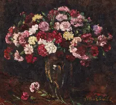 Garofițe by Octav Băncilă, 1925-1930, ulei pe pânză, sold Jun 2026