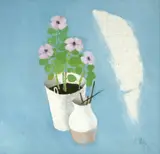 Constantin Piliuță, Vas cu flori, 1999, ulei pe carton
