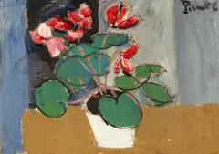 Constantin Piliuță, Anemone, anii '60, ulei pe pânză