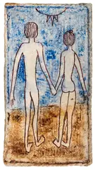 Lika Yanko, Couple, 1983, темпера върху платно каширано на дърво