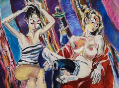 Yuri Bukov, Boudoir, маслени бои върху платно