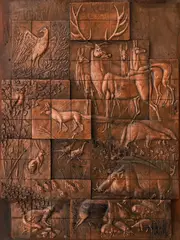 Georgi Chapkanov, In the forest, релеф, бронз