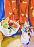 Ivan Yovchev, Still life with fruit, 1999, темпера върху картон