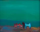 Georgy Baev, Seascape, 1988, маслени бои върху платно