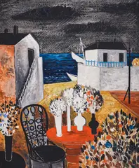 Vasilka Moneva, Sozopol motifs, маслени бои върху платно