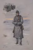 Jaroslav Veshin, Memory of peace, 1914, темпера върху хартия