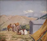 Pavel Frantsaliyski, Rest, 1916, маслени бои върху платно