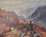 Nikola Kozhuharov, Hunting in Stara Planina, 1947, маслени бои върху дърво