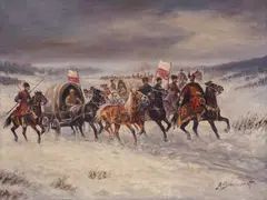 Kazaks by Afanasij Scheloumoff, маслени бои върху платно, sold Jun 2026