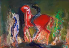 Petar Pironkov, Rider, 1999, маслени бои върху платно