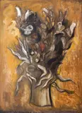 Kalina Taseva, Wildflowers, 1987, маслени бои и въглен върху платно