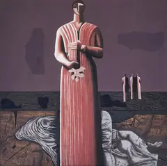 Michalis Garudis, Expectation, маслени бои върху платно