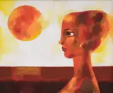 Toma Trifonovski, Full moon, 2000, маслени бои върху платно