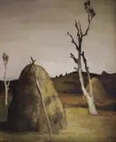 Liliana Ruseva, Autumn landscape, 1982, маслени бои върху платно