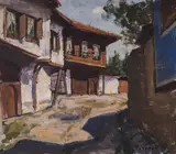 Konstantin Tringov, Koprivshtitsa, маслени бои върху платно