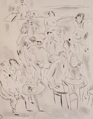 Jules Pascin, Joie de vivre, 1927, офорт