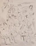 Jules Pascin, Joie de vivre, 1927, офорт