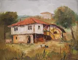 Stoyan Vasilev, Summer in the countryside, маслени бои върху картон