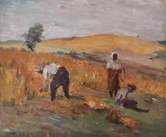 Dimo Nikolov, Mowers, 1949, маслени бои върху шперплат