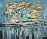 Nikola Manev, Suspended horizons, маслени бои върху платно