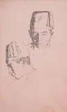 Vladimir Dimitrov-Maystora, Sketch of a man with a fez, around 1913, туш върху хартия