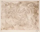 Jules Pascin, Card games, 1929, офорт