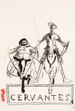 Ilia Beshkov, Don Quixote, туш, молив и пастел върху хартия
