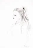 Georgi Chapkanov, Portrait of a woman, молив върху хартия