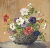 Elsa Latinca Bodea, Petunii, pastel pe hârtie