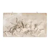 Emil Wilhelm Becker, Ornament în basorelief, ilustrând o pisică dorind să guste homari