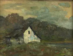 Iosif Steurer, Înserare, 1908, ulei pe placaj