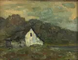 Iosif Steurer, Înserare, 1908, ulei pe placaj