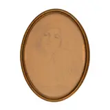 Leon Biju, Eleganță, 1915, creion pe hârtie