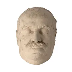 Mască mortuară by Emil Wilhelm Becker, ipsos, sold Jun 2026