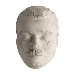 Mască mortuară by Emil Wilhelm Becker, ipsos, sold Jun 2026