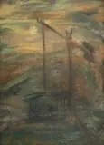 Elsa Latinca Bodea, Fântână, pastel pe hârtie