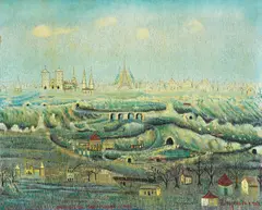 Matija Skurjeni, My Journey to Paris, 1963., oil on canvas