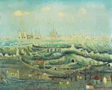 Matija Skurjeni, My Journey to Paris, 1963., oil on canvas