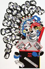 Miroslav Šutej, Apollo from Zagreb, 1982., serigraphy on paper