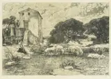 Menci Clement Crnčić, Shepherdess