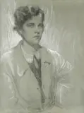 Ivanka Bukovac, Self-Portrait, 1932., chalk on paper