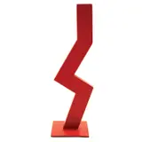 Ivan Kožarić, Red Sign, iron and red spray